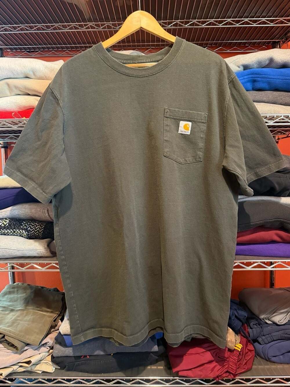 Carhartt Original Fit Pocket T-Shirt faded black Men's XL Tall